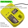 thumbnail image 3 of Cargador de iones de litio de 12 V a 18 V y Ni-Mh/Ni-Cd de 3 A para Ryobi ONE+ P104 P105 P102 P103 P107 P108 (compatible con 260051002 P117 P118 P113 BCL1418), 3 of 4