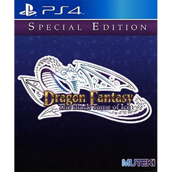 Restored Dragon Fantasy: The Black Tome of Ice (Sony Playstation 4) RPG Game (Refurbished)