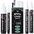 thumbnail image 1 of czcpp-White Chalk Markers - 4pcs Assorted Size, Liquid Chalk Markers, White Chalk Pen for Chalkboards, 1 of 4