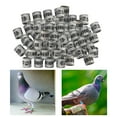 thumbnail image 4 of 100 anillos de aluminio para pata de paloma de carreras de aves, numerados de forma diferente, 2022 blanco, 4 of 8