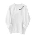 thumbnail image 4 of Penkiiy Mujer Mama Sweatshirt Casual Manga Larga Camisetas Cuello Tripulación Pulser Outfits Primavera 2025 Ropa Nueva XL Blanco, 4 of 7