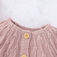 thumbnail image 2 of Kiapeise Baby Girl Knit Cardigan, Simple Solid Color Single-breasted A-line Loose Version Spring Clothing, 2 of 6