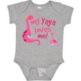 thumbnail image 3 of Inktastic My Yaya Loves Me Granddaughter Dinosaur Girls Baby Bodysuit, 3 of 5