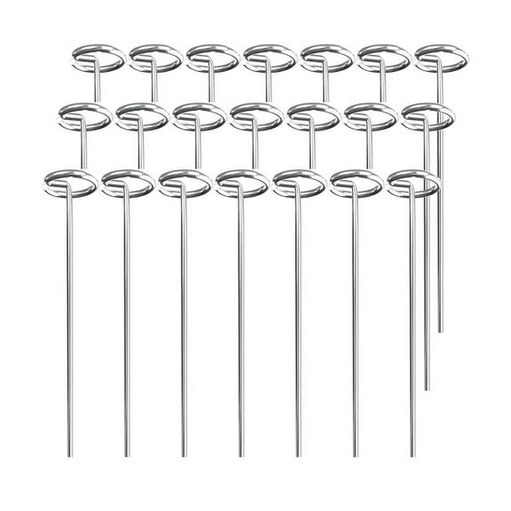 Landscape Staples 6 Inch Galvanized Sod Stakes Garden Fabric Weed Barrier Pins 50pcs