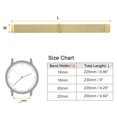 thumbnail image 2 of Unique Bargains Stainless Steel Mesh Watch Band 22mm Quick Release Strap Magnetic Clasp, Gold, 2 of 7