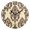 Black, variant on Elegant Damask Pattern Round Wall Clock Battery Operated Silent Non-Ticking Bedroom Office Kitchen Home School Decor 10"(Gold)