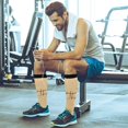 thumbnail image 6 of FREEAMG Thanksgiving Pumpkin Compression Socks for Men & Women Knee High Stockings for Running, Sport, Hiking & Travel, 6 of 7