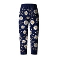 thumbnail image 5 of Capri Pants for Women Plus Size Summer Printed Comfor table Loose Wide Legs Fashion Casual Ladies Capris Pants, 5 of 5