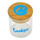 thumbnail image 1 of Tarro De Cristal Para Cocina, Contenedor De Almacenamiento De Alimentos Con Tapa De Madera De Bambú, Tanque Sellado Para Almacenar Dulces, Galletas, Nueces Yuarrent HA035575-00, 1 of 6