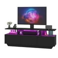 thumbnail image 3 of Uforic TV Stand for TVs up to 65", Modern LED TV Stand w/Power Outlets, Entertainment Center with Storage, 3 of 9