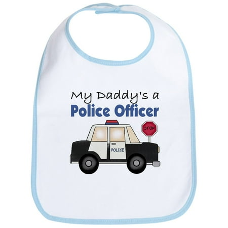 

CafePress - My Daddy s A Police Officer Bib - Cute Cotton Cloth Baby Bib Toddler Bib