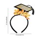 thumbnail image 3 of Diadema de graduación para mujer | Tocado floral con gorra de doctorado | Lindo accesorio fotográfico de la ceremonia del doctorado | Tela ligera | Graduación universitaria y accesorio de fiesta, 3 of 6