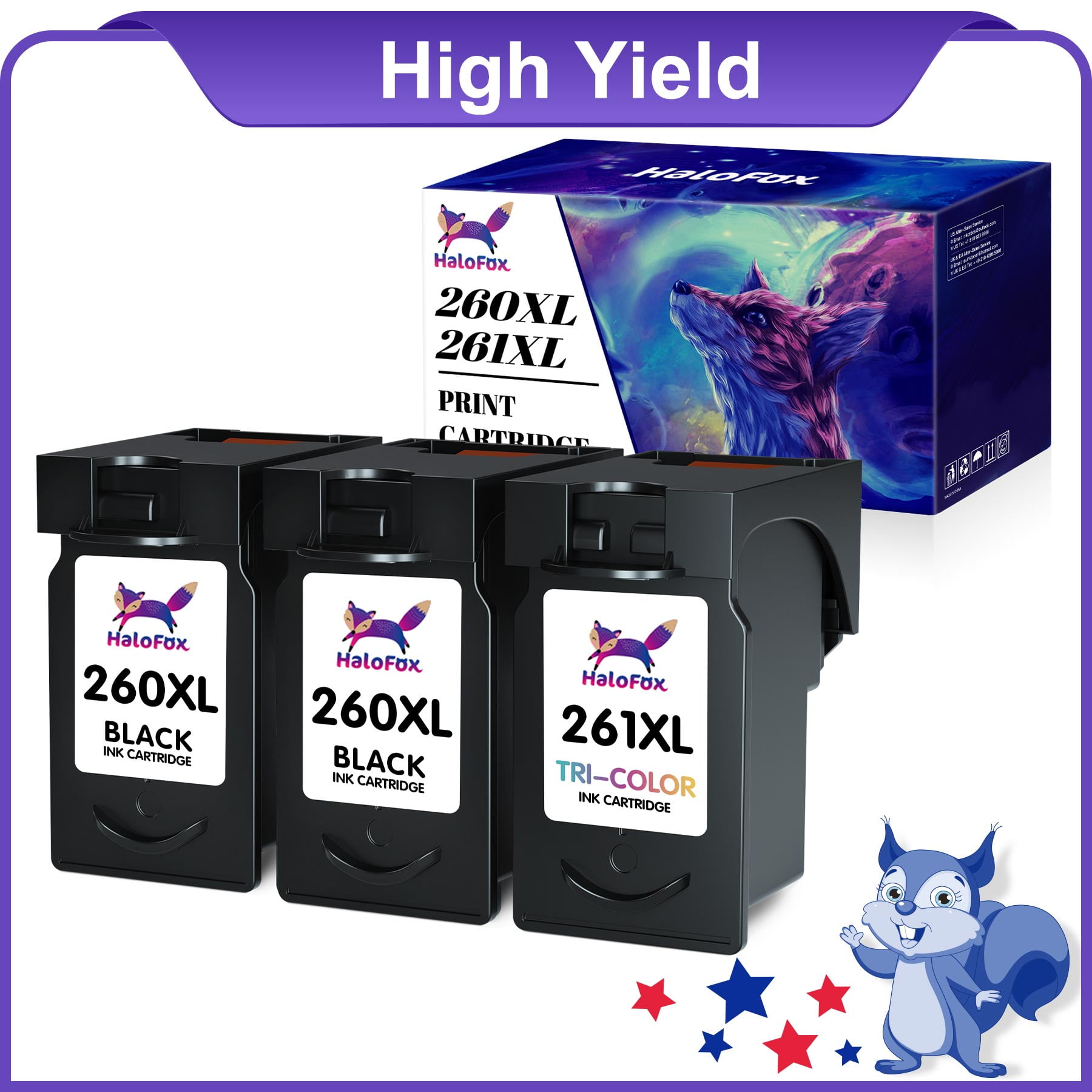 260XL 261XL Remanufactured Printer Ink Replacement for Canon 260 XL and
