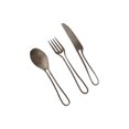 thumbnail image 2 of Techinal Spoon Fork Knife Stainless Steel Cutlery Reusable Flatware Set Polished with Round Edge Kitchen Utensil Tableware Set, 2 of 19