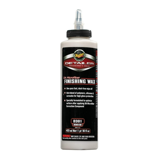 Cera de acabado Meguiar's D30116 DA de microfibra 473 ml