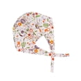 thumbnail image 2 of Lions Printed Strappy Hat Cotton Adjustable Dustproof Reusable Working Caps (Free Size), 2 of 7