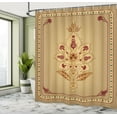 thumbnail image 4 of Ambesonne Vintage Shower Curtain, Eastern Effects Leafy Boho, 69"Wx84"L, Pale Brown Ruby Amber, 4 of 4