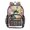 Garden Tuxedo Cat, variant on Large Clear PVC Backpack Heavy Duty See Through Backpack for Adults Work Travel, Gothic Cross Printed 12L