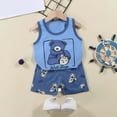 thumbnail image 2 of Karoyedx Toddlers Boys Clothes Toddler Baby Boy Summer Outfits Shirt Shorts 2Psc Set 12 18 Months Cute Little Boy Clothes Purple Size,4-5 Years, 2 of 8
