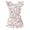 White Floral, variant on WIBACKER Summer Girls' Jumpsuit Kids Butterfly Print Crew Neck Romper Backless Sleeveless Stretchy Short