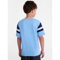thumbnail image 3 of Wonder Nation Boys Football Tee with Short Sleeves, Sizes 4-18, 3 of 7