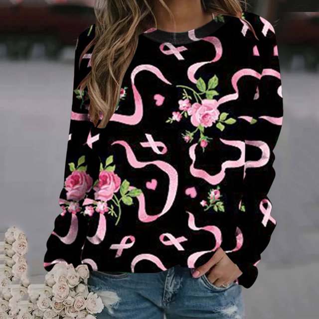 ICHUANYI Liquidación Moda Mujer Casual Manga Larga Cuello Redondo Impreso Señoras Sudadera Tops Blusa ICHUANYI WER202308244328