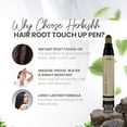 thumbnail image 4 of Herbishh Hair Root Touch-up Pen, Instant Gray Coverage & Hair Loss Cover up, Concealer for Thin Hairlines, Water Resistant & Semi Permanent Smudge Proof Hair Color, Washable, Medium Blonde 0.68 fl. Oz, 4 of 8