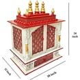 thumbnail image 2 of Wooden Temple/Home Temple/Pooja Mandir/Pooja Mandap/Temple for Home by Kamdhenu Art And Craft (K-5NE), 2 of 6