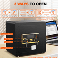 thumbnail image 5 of SYSENFO 2.5 Cuft Safe Box, Digital Keypad Home Security Safe With Fireproof Waterproof Bag & Adjustable Shelf, 5 of 10