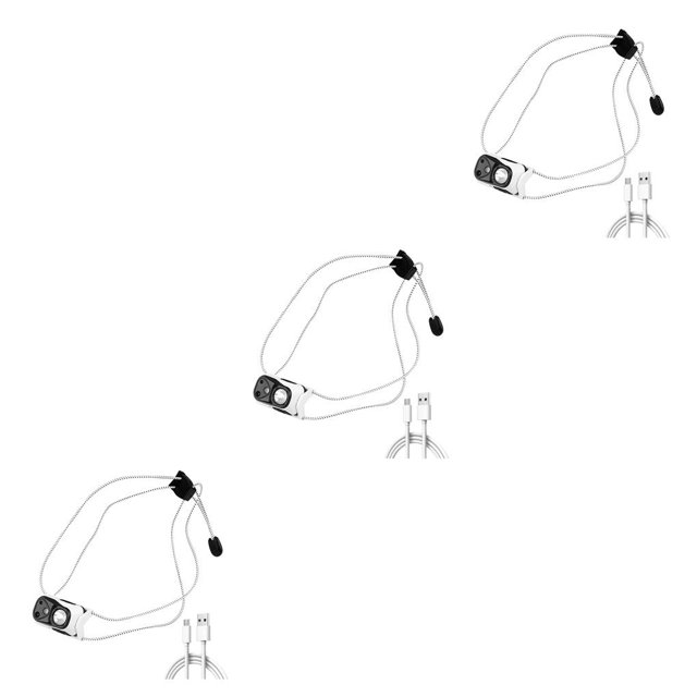 Naiovety 1 Juego de faros delanteros ajustables, portátiles, profesionales, con Sensor de movimiento, linternas de luz, accesorios de pesca Led Type1 NO1