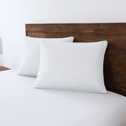 Mainstays Comfort Complete Bed Pillow, Standard/Queen, White- All Positions Antimicrobial