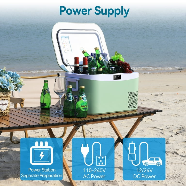 BING JIANG 車載冷蔵庫 CAR FREEZER ビンジャン2019年製 B BINGI Portable Car Refrigerator Cooler 13.5 Quart 12V/24V DC 110