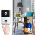 thumbnail image 1 of HCBY Video Doorbell, Wireless Smart Visual Intercom with Night Vision, Two Way Audio APP Control, 800mAh Rechargeable Battery for Home Security, 1 of 9