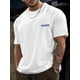 thumbnail image 1 of Camiseta de manga corta con cuello redondo y estampado geométrico azul sencillo con la letra "Ellorheart" para hombre. Camiseta informal, cómoda y ligera para adultos, hombres, mujeres, adolescentes y, 1 of 5