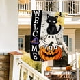thumbnail image 5 of Halloween House Flag, Halloween Decor Ghost Cat Boo Flag 28x40 Double Sided Holiday, Halloween Flags Pumpkin Signs Home Decorations Rustic Welcome Outdoor Decorative Farmhouse, 5 of 6