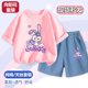 thumbnail image 3 of Sanrio Anime Kawaii Hellokittys Kuromi Tencel conjunto de ropa para niños ropa deportiva de verano para niñas ropa cómoda para niños ropa de descanso para niños, 3 of 5