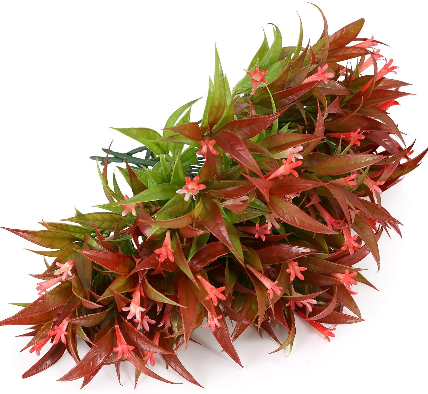 Artificial Flowers Fake Red Spray Morning Glory Plants Shrubs Greenery Bouquet for Your Home Kitchen Table Centerpieces Arrangements Indoor Outdoor Fall Decorations