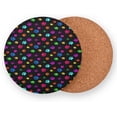 thumbnail image 2 of GZHJMY Coasters Non-slip Colorful Dog Paw Print Coaster Heat Resistant Drink Coaster with Cork Base Desktop Protection Mat for Home Restaurant Bar Cup Coasters, 2 of 7