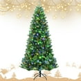 thumbnail image 2 of Patiojoy 8ft Pre-lit Christmas Tree, Artificial Hinged Xmas Tree w/ 600 Remote-controlled Color-changing LED Lights & 1605 Tips, 2 of 10