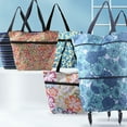thumbnail image 3 of kurtrusly Designed For Shopping Comfort Shopping Bag With Wheels Foldable Noble orchid 1Set, 3 of 6