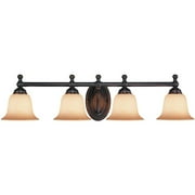 Hardware House 4-Light Bathroom Wall Fixture, Bronze