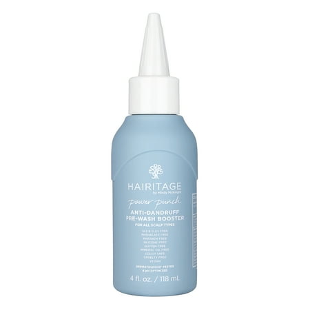 Hairitage Power Punch Anti-Dandruff Pre-Wash Booster with Apple Cider Vinegar | For All Scalp Types, 4 fl. oz