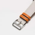 thumbnail image 4 of 21 Color Watch Band 44mm 40mm 42mm 38mm Compatible Replacement for Series 5 4 3 2 1 Single Tour Leather Band Cross Pattern Red(42/44), 4 of 8