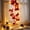 Red, variant on Artificial Yellow Tuberose Flower Light, Battery Operated LED Fiber Light Hanging Rattan Basket Decor, Constant Light for Bedroom Hallway Balcony Weddings