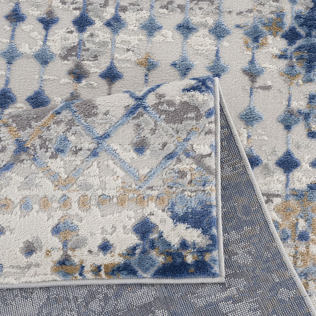 MAYEERTY 5'x7' Area Rug for Living Room, Bedroom Rugs, Blue