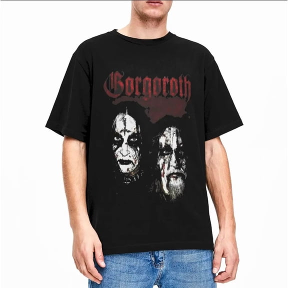 VINTAGE Gorgoroth Band Black T-Shirt Cotton S-5XL For Men Women