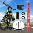 thumbnail image 3 of S SERENABLE Bike Presta Value Extender Values Extension Aluminum Alloy Inner Tyre Tube Kit F/V for Mountain Bikes with Core and Adaptor Rod 1pc Red 60mm, 3 of 9