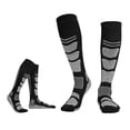 thumbnail image 4 of Calcetines de lana para senderismo Unisex Invierno Absorción de impactos para exteriores (Negro Gris claro) Ehuebsd Para estrenar, 4 of 4
