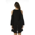 thumbnail image 3 of Riviera Sun Cold Shoulder Dress 21825-BLK-1X (Black, 3X), 3 of 3