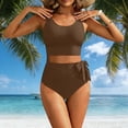 thumbnail image 4 of Fznquz High Waisted Womens Bathing Suits Tummy Control Swimsuits Modest Tie Side 2026 Swim Suits XL, 4 of 7
